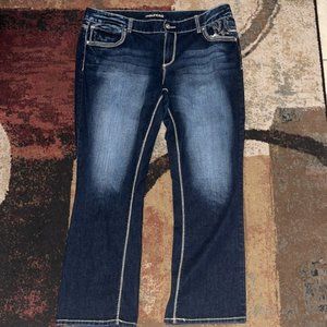 Maurices Plus Size 22 Boot Cut Embellished Pocket Bling
